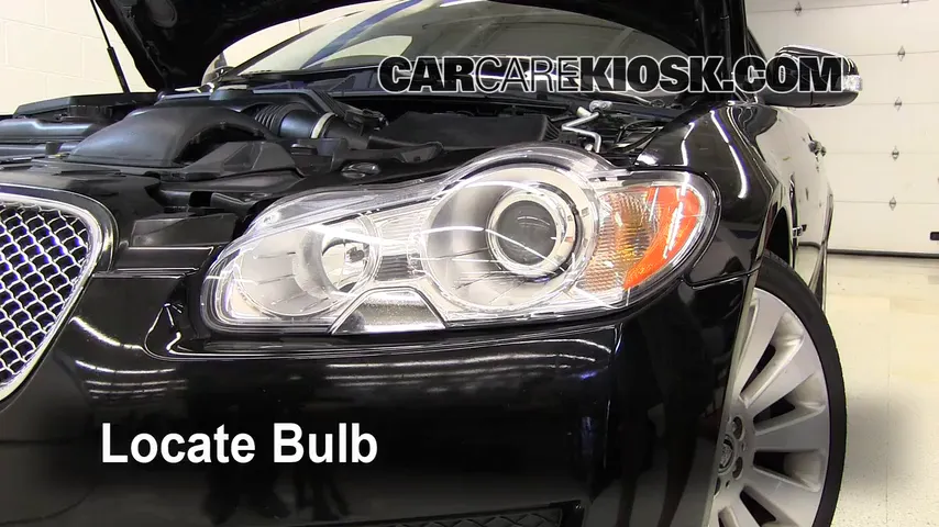 2009 Jaguar XF Luxury 4.2L V8 Lights Headlight (replace bulb)